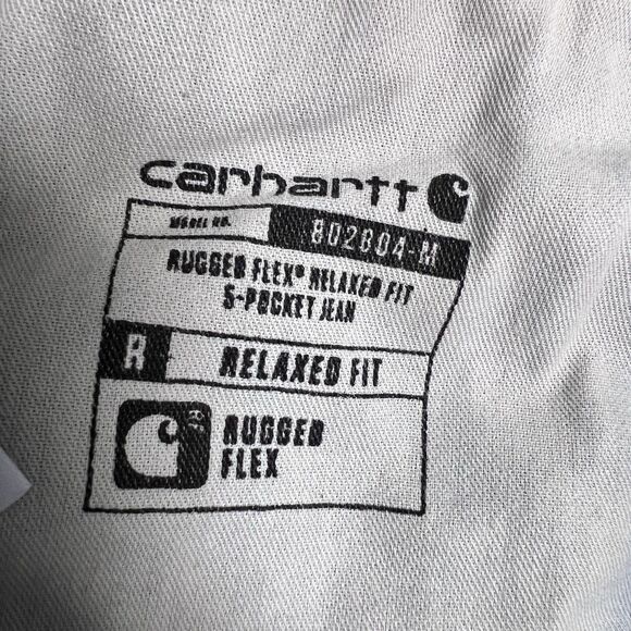 Carhartt Rugged Flex Jeans Men’s 40x30 Relaxed Fit 5 Pocket Coldwater Blue Chore - Picture 11 of 13